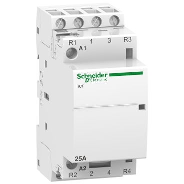 Contactor iCT 25A 2ND 2NI 220/240V, A9C20838, Schneider Electric