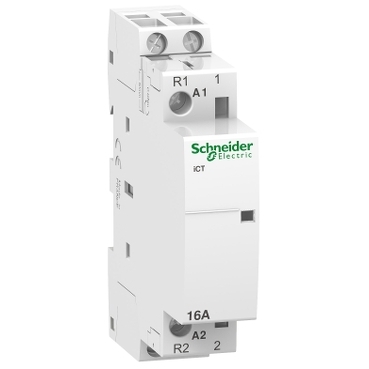 Contactor iCT 16A 1ND 1NI 12V, A9C22015, Schneider Electric