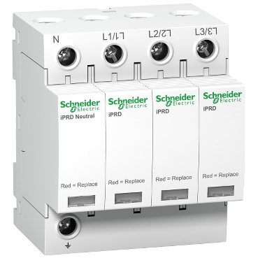 Descarcator iPRD65R, 65 kA, 350V, 3P+N, cu transfer de la distanta, A9L65601, Schneider Electric