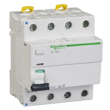 A9R22440 - iID - protectie diferentiala - 4P - 40A - 100mA - tip A, Schneider Electric