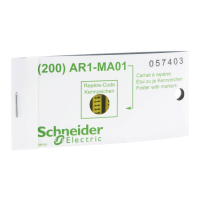 AR1MB01M - marcaj pentru stegulet, litera M - set de 200, Schneider Electric (multiplu comanda: 200 buc)