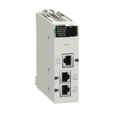 BMXNOM0200 - Serial link module with 2 RS-485/232 ports in Modbus and Character mode, Schneider Electric