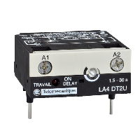 LA4DT0U - modul temp. electronic - tip la intarziere - 0,1...2 s - 24....250 V c.c./c.a., Schneider Electric
