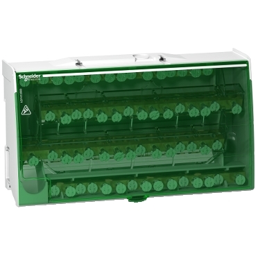 LGY412560 - Linergy DS - screw distribution block 4P - 125A - 60 holes, Schneider Electric