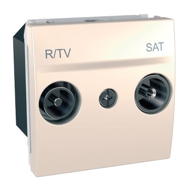 MGU3.454.25 - Unica - priza R-TV/SAT - priza individuala - 2 m - ivoriu, Schneider Electric