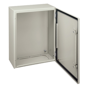 NSYCRN44200P - Spacial CRN plain door with mount.plate. H400xW400xD200 IP66 IK10 RAL7035.., Schneider Electric