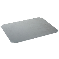 NSYMM126 - Plain mounting plate H1200xW600mm made of galvanised sheet steel, Schneider Electric