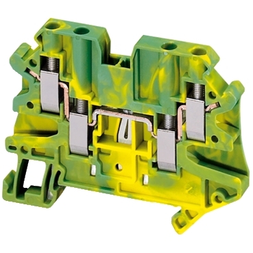 NSYTRV44PE - Linergy earth terminal block - 4mmp single-level 2x2 screw - green-yellow, Schneider Electric (multiplu comanda: 50 buc)