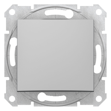 SDN0500160 - Sedna - intrerupator intermediar - 10AX fara rama aluminiu, Schneider Electric