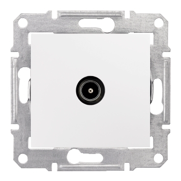 SDN3201621 - Sedna - TV connector - 1dB without frame white, Schneider Electric