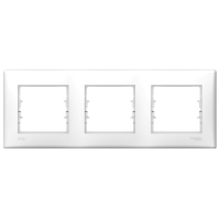 SDN5810721 - Sedna 3-gang horizontal IP44 frame white