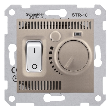 SDN6000168 - Sedna - termostat camera - 10A fara rama titan, Schneider Electric