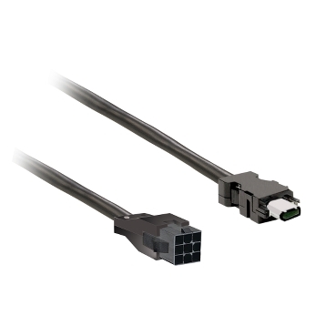 VW3M8D1AR50 - encoder cable 5m shielded, leads connection for BCH2.B/.D/.F, CN2 plug, Schneider Electric