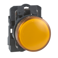 XB5AVG5 - lampa pil rot. diam. 22 - portocalie - LED integ. - 110..120 V - borne clema-surub, Schneider Electric