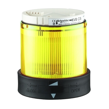 XVBC2M8 - unitate luminoasa diam. 70 mm - permanenta - galbena - IP65 - 230 V, Schneider Electric