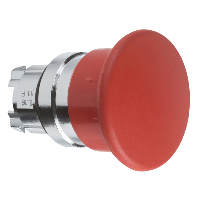 ZB4BC4 - cap de buton tip ciuperca rosu, revenire cu arc diam.22, Schneider Electric