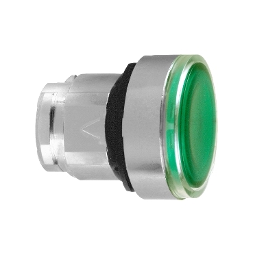 ZB4BH033 - cap de buton ilum. incastrat verde diam. 22, apasare-apasare, pt. LED integral , Schneider Electric