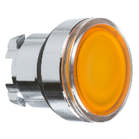 ZB4BH053 - capac de buton ilum. incastrat portoc. diam. 22, apas.-apas., pt. LED integral , Schneider Electric