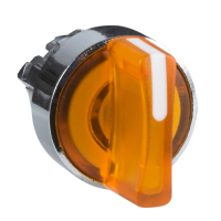 ZB4BK1253 - capac de selector iluminat portocaliu diam. 22, oprire in 2 pozitii, Schneider Electric