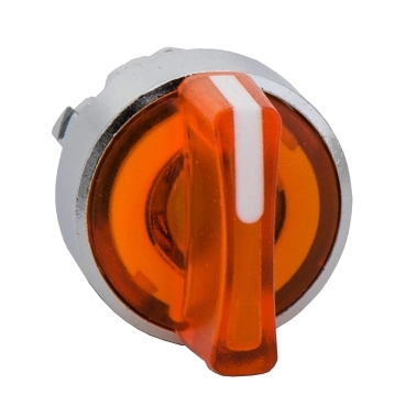 ZB4BK1353 - capac de selector iluminat portocaliu diam. 22, oprire in 3 pozitii, Schneider Electric