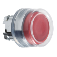 ZB4BP4 - cap de buton proeminent rosu diam.22, cu revenire cu arc, nemarcat, Schneider Electric