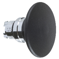 ZB4BR2 - cap de buton tip ciuperca diam.60 negru, revenire cu arc diam.22, Schneider Electric