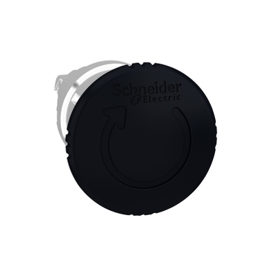 ZB4BS52 - cap de buton tip ciuperca diam.40 negru, cu eliberare prin rasucire a zavorului diam.22, Schneider Electric (multiplu comanda: 5 buc)