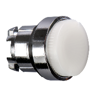 ZB4BW113 - cap alb aparent buton luminos diam.22 cu revenire pentru integral LED, Schneider Electric