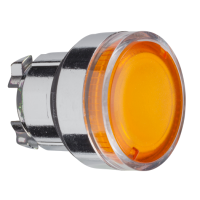 ZB4BW35 - capac de buton ilum. incastrat portoc. diam. 22, revenire cu arc, pt. becuri BA9s, Schneider Electric