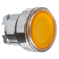 ZB4BW353 - capac de buton ilum. incastrat portoc. diam. 22, revenire cu arc, pt. LED integral, Schneider Electric