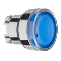 ZB4BW36 - cap buton ilum., incas., albastru diam.22, rev. cu arc, pt. becuri BA9s, Schneider Electric