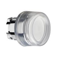 ZB4BW513 - cap buton luminos incastrat alb diam.22 cu revenire pentru LED integral, Schneider Electric