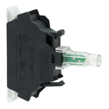 ZBVB15 - white light block for head diam.22 integral LED 24V spring clamp terminals, Schneider Electric (multiplu comanda: 4 buc)