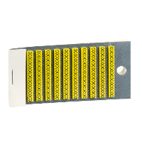 AR1MB010 - Marker, Linergy TR cable ends, yellow, clipin type, character 0, Schneider Electric
