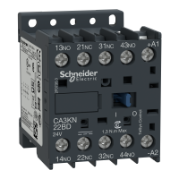 CA3KN22JD - Contactor Auxiliar Tesys K - 2 Nd + 2 Ni - <Lt/>= 690 V - Bobina Standard 12 Vcc, Schneider Electric