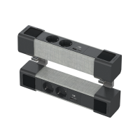 INS44401 - Unica system+, Unitate dubla 2xpriza 2P+E+USB A/C, antracit/gri, Schneider Electric