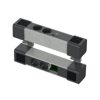 INS44405 - Unica system+, 2xprize 2P+E+USB A/C&2xprize 2P+E+spRJ, antracit/gri, Schneider Electric