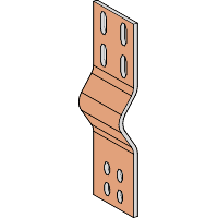KTB0100YC107A - Connection plate, Canalis KTA, aluminium/copper, width 100mm, made to measure length 300-600mm, cross section 700mm², Schneider Electric