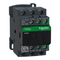 LC1D12EHE - Tesys D Contactor - 3P -= 440 V - 12 A Ac-3 - 48 - 130 V C.A/C.C Bobina, Schneider Electric