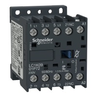 LC1K0901B72 - Contactor Tesys Lc1-K - 3 Poli - Ac-3 440 V 9 A - Bobina 24 V C.A., Schneider Electric