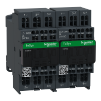 LC2D093BL - Reversing contactor, TeSys Deca, 3P(3 NO), AC-3, 0 to 440V, 9A, 24VDC low consumption coil, Schneider Electric