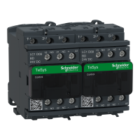 LC2D09BDV - Reversing contactor, TeSys Deca, 3P(3 NO), AC-3, 0 to 440V, 9A, 24VDC coil, with mechanical and electrical interlocking, Schneider Electric