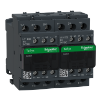 LC2D32BDV - Reversing contactor, TeSys Deca, 3P(3 NO), AC-3, 0 to 440V, 32A, 24VDC coil, with mechanical and electrical interlocking, Schneider Electric