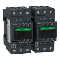 LC2D50AL7 - Reversing contactor, TeSys Deca, 3P(3 NO), AC-3, 0 to 440V, 50A, 200VAC coil, Schneider Electric