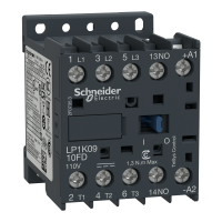 LP1K0910GD - Tesys K Contactor - 3P - Ac-3 <Lt/>= 440 V 9 A - 1 No Aux. - 125 V C.C Bobina, Schneider Electric
