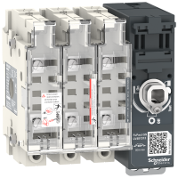 LV481513 - Switch disconnector fuse, FuPacT GSC50, 50A, 3 poles, fuse type NFC 14x51mm, front and right side control, Schneider Electric