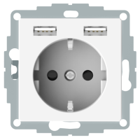 MTN2366-0319 - Priza+incarcator USB, Schneider Electric