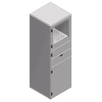 NSYSF16680PC - Spacial SF PC rack enclosure - assembled - 1600x600x800 mm, Schneider Electric