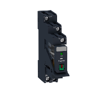RXG12P7PV - Pre-assembled plug-in relay with socket, Schneider Electric