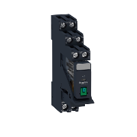 RXG21BDPV - Pre-assembled plug-in relay with socket, Schneider Electric